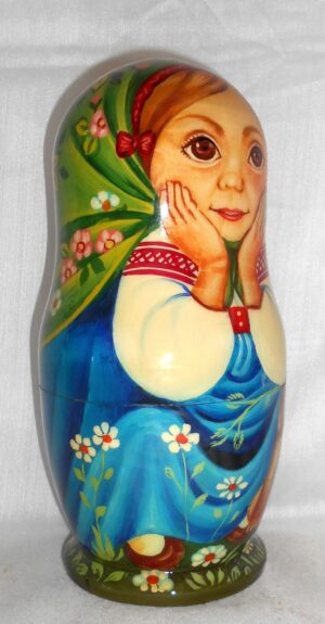 Children in Summer nesting Doll Babooshki s