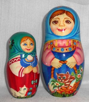 Children in Summer nesting Doll Babooshki s