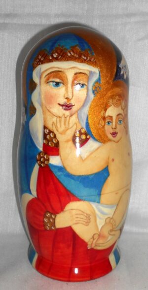 Nativity with Lilies nesting Doll Babooshki s