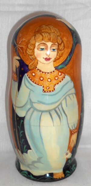 Nativity with Lilies nesting Doll Babooshki s