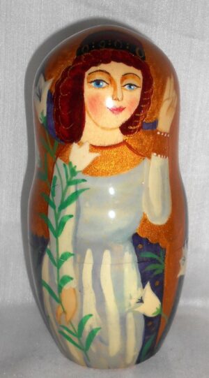Nativity with Lilies nesting Doll Babooshki s