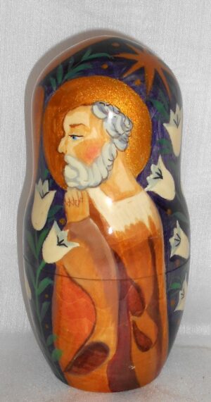 Nativity with Lilies nesting Doll Babooshki s
