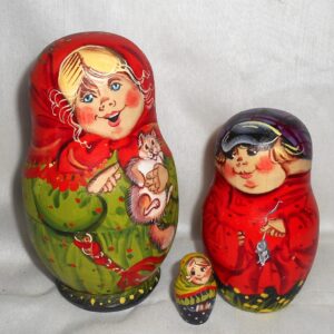 Cats lovers family nesting Doll Babooshki s