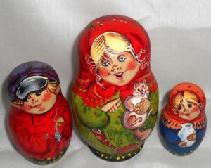 Cats lovers family nesting Doll Babooshki s