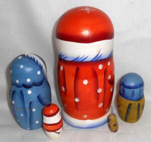 Santa Igor large nesting Doll Babooshki s