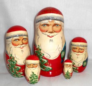 Santa Pavel large nesting Doll Babooshki s