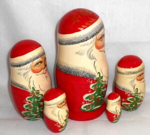 Santa Pavel large nesting Doll Babooshki s