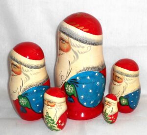 Santa Pavel large nesting Doll Babooshki s