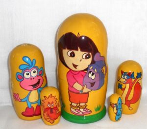 Dora the Explorer  Babushka Matryoshka nesting Doll  Babooshki Babushkas