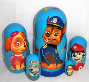 Paw Patrol  Babushka Matryoshka nesting Doll  Babooshki Babushkas