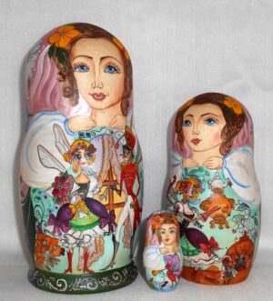 The fly Tsokotukha fairy tale nesting Doll Babooshki s
