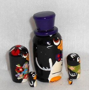 MINI Penguin in blue hat mini 5-set TINY