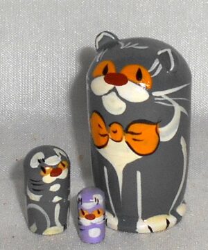 MINI Grey cat mini 5-set TINY