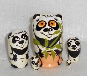 MINI White Panda mini 5-set Babushka  TINY