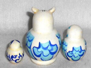 MINI White owl mini 5-set TINY