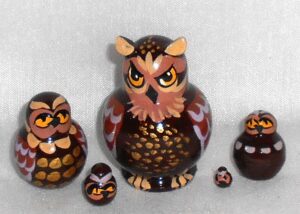 MINI Brown owl mini 5-set Babushka  TINY