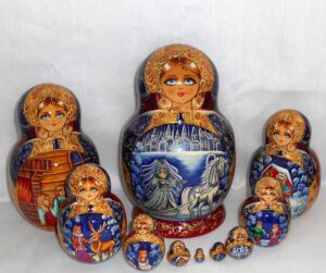 Snow Queen exclusive 10-set Babushka Matryoshka nesting Doll Babooshki Babushkas