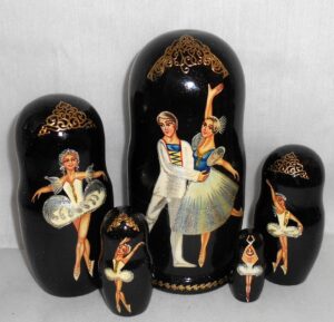 Ballet Swan Lake Babushka  Babushka Matryoshka nesting Doll  Babooshki Babushkas