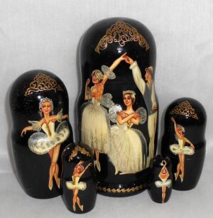 Classical Ballet Babushka II  Babushka Matryoshka nesting Doll  Babooshki Babushkas