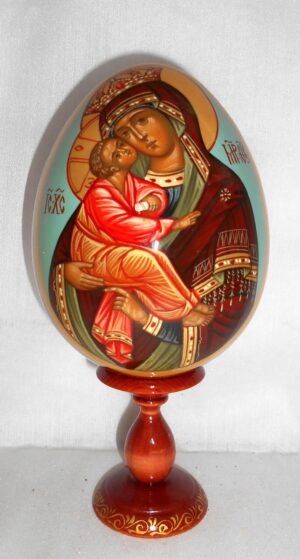 Our Lady Iverskaia Egg LARGE Orthodox
