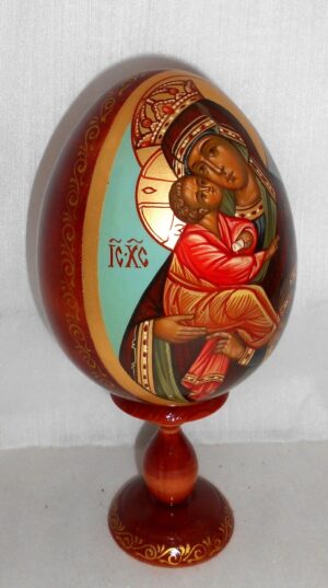 Our Lady Iverskaia Egg LARGE Orthodox - 2