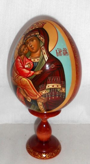Our Lady Iverskaia Egg LARGE Orthodox - 3