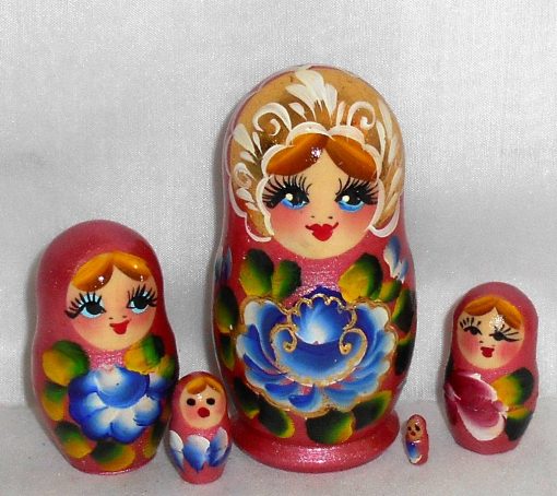 Fira In Pink Dress Babushka Matryoshka Nesting Doll Babooshki Babushkas ...