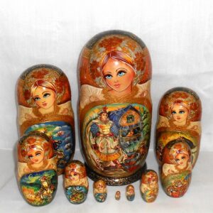 Little Humpbacked Horse fairy tale 10-set Babushka Matryoshka nesting Doll Babooshki Babushkas