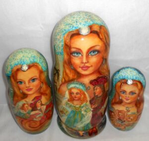 Mermaid 10-set Huge nesting Doll Babooshki s