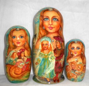 Mermaid 10-set Huge nesting Doll Babooshki s