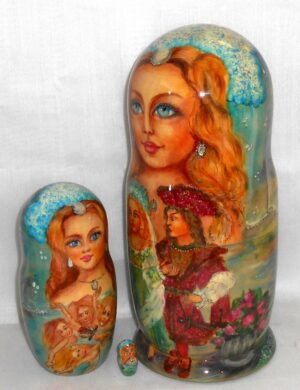 Mermaid 10-set Huge nesting Doll Babooshki s