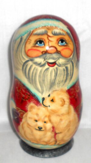 Santa and polar bears decor box large nesting Doll Babooshki s
