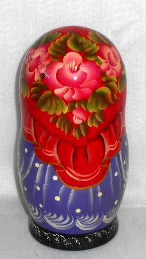 Girl and children making snowman decor box nesting Doll Babooshki s