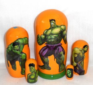 Hulk Babushka Matryoshka nesting Doll  Babooshki Babushkas