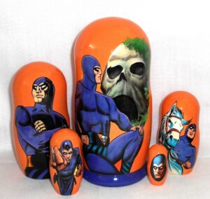 The Phantom Babushka Matryoshka nesting Doll  Babooshki Babushkas