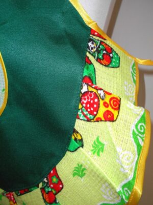 Kids Apron Green nesting Doll Babooshki s