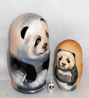 Funny Panda small nesting Doll Babooshki s