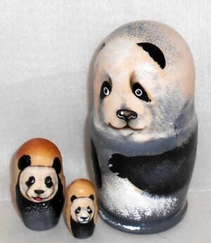 Funny Panda small nesting Doll Babooshki s