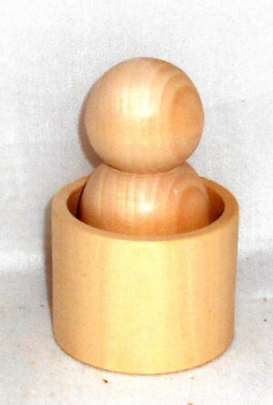 10 x Blank DIY peg with pod CUP  raw plain unpainted Unfinished Montessori blank