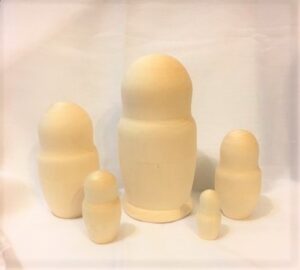 Blank DIY 5-set Large 17cm Head raw plain