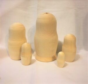 Blank DIY 5-set Large 16cm raw plain