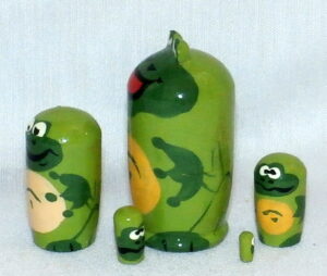 MINI Green funny frog mini 5-set TINY