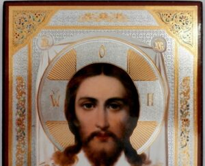 Jesus the Savior 11.5×13.5 cm on plank  Height 13.5cm x Length 11cm - 3
