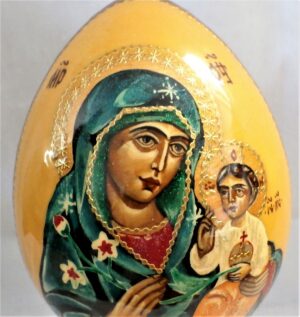 Our Lady Unfading Colour Egg with stand XLarge - 6