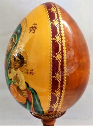 Our Lady Unfading Colour Egg with stand XLarge - 3