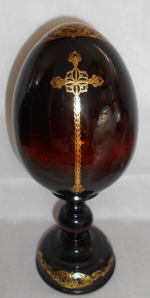 Our Lady of Don GIANT Egg with decorated stand - 5