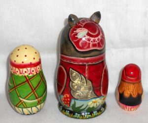 Red Ridding Hood 3-set nesting Doll Babooshki s