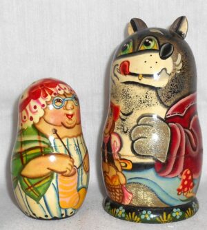 Red Ridding Hood 3-set nesting Doll Babooshki s