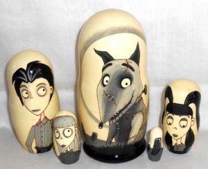Frankenweenie Babushka Matryoshka nesting Doll  Babooshki Babushkas
