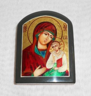 Our Lady icon 5.2 x 6.7 cm - 2